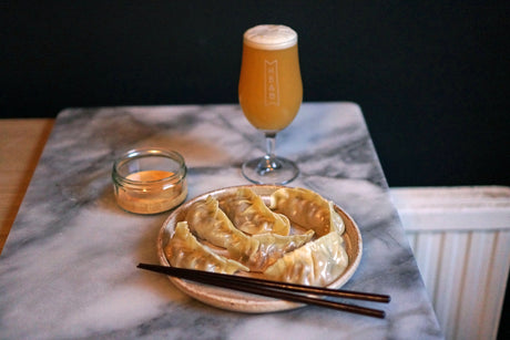 The Beer Lover's Table: Cheeseburger Dumplings and Drop Project Shifty Shifty DDH NEIPA