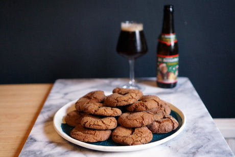 The Beer Lover's Table: Chewy Ginger Molasses Cookies and  St Bernardus Christmas Ale