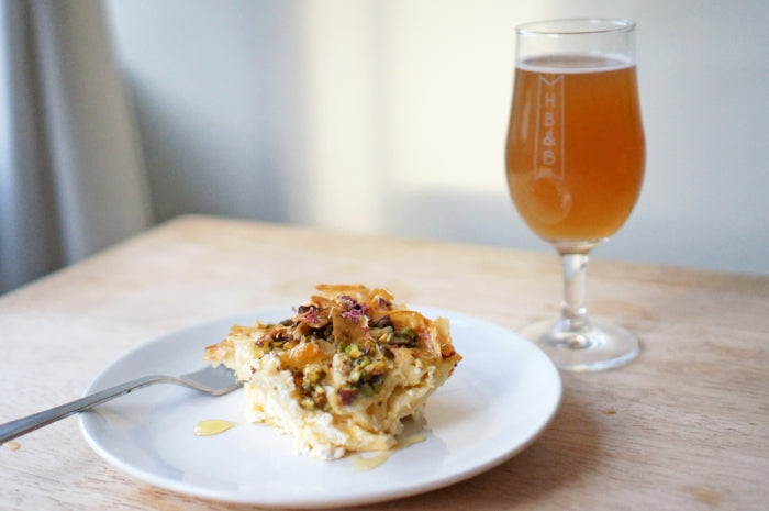 The Beer Lover’s Table: Sweet and Savoury Phyllo Pie and The Kernel Bière de Saison Apricot
