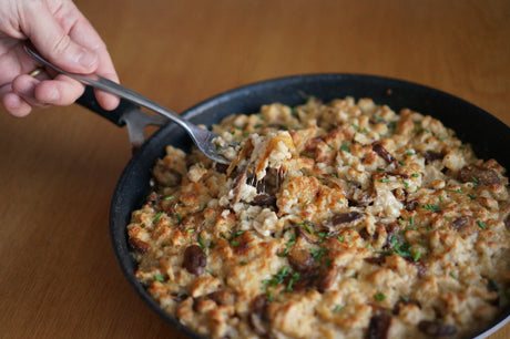 Wine & Food Killers: Cheese and Mushroom Spaetzle with Arndorfer Vorgeschmack Red 2024