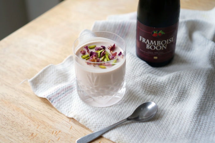 The Beer Lover’s Table: Rose Panna Cotta and Boon Framboise