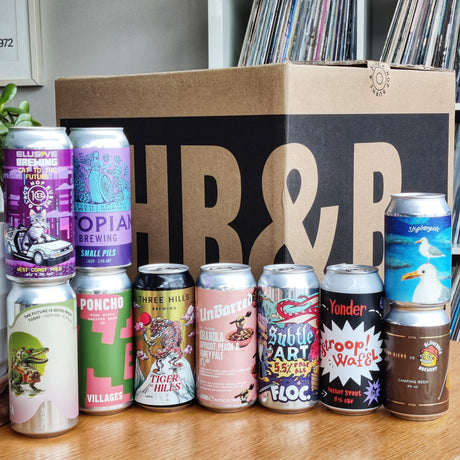6 month pre-paid - HB&B Sub Club All Killer No Filler beer subscription box-Hop Burns & Black