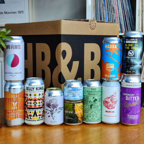 6 month pre-paid - HB&B Sub Club All Killer No Filler beer subscription box-Hop Burns & Black