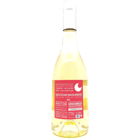 Clos du Gravillas Muscat Saint Jean de Minervois Douce Providence 2023 15% (500ml)-Hop Burns & Black