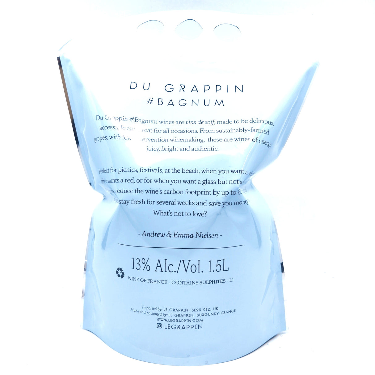 Le Grappin Bojo Nuvo Beaujolais-Villages Gamay 2024 11.5% (1.5l bagnum)-Hop Burns & Black