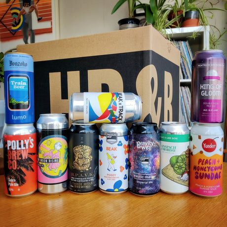 12 month pre-paid - HB&B Sub Club All Killer No Filler Box beer subscription box-Hop Burns & Black