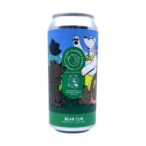 Left Handed Giant Bear Cub Pale Ale 5.2% (440ml can)-Hop Burns & Black