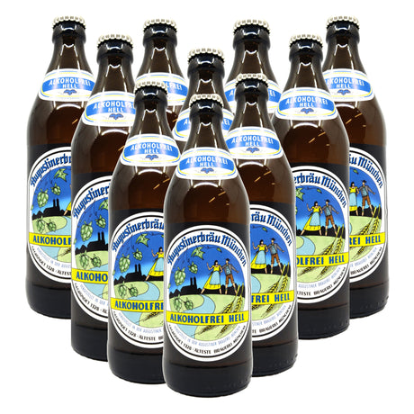 Augustiner Alkoholfrei Hell 0.5% CASE (12 x 500ml)-Hop Burns & Black