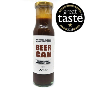 Hop Burns & Black x DevilDog Beer Can Smoky Brown Breakfast Sauce (250ml)-Hop Burns & Black