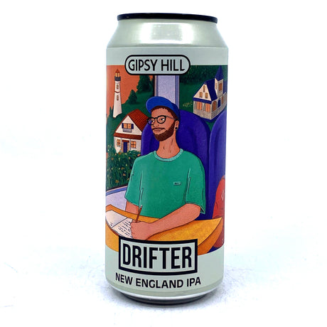Gipsy Hill Drifter New England IPA 6% (440ml can)-Hop Burns & Black