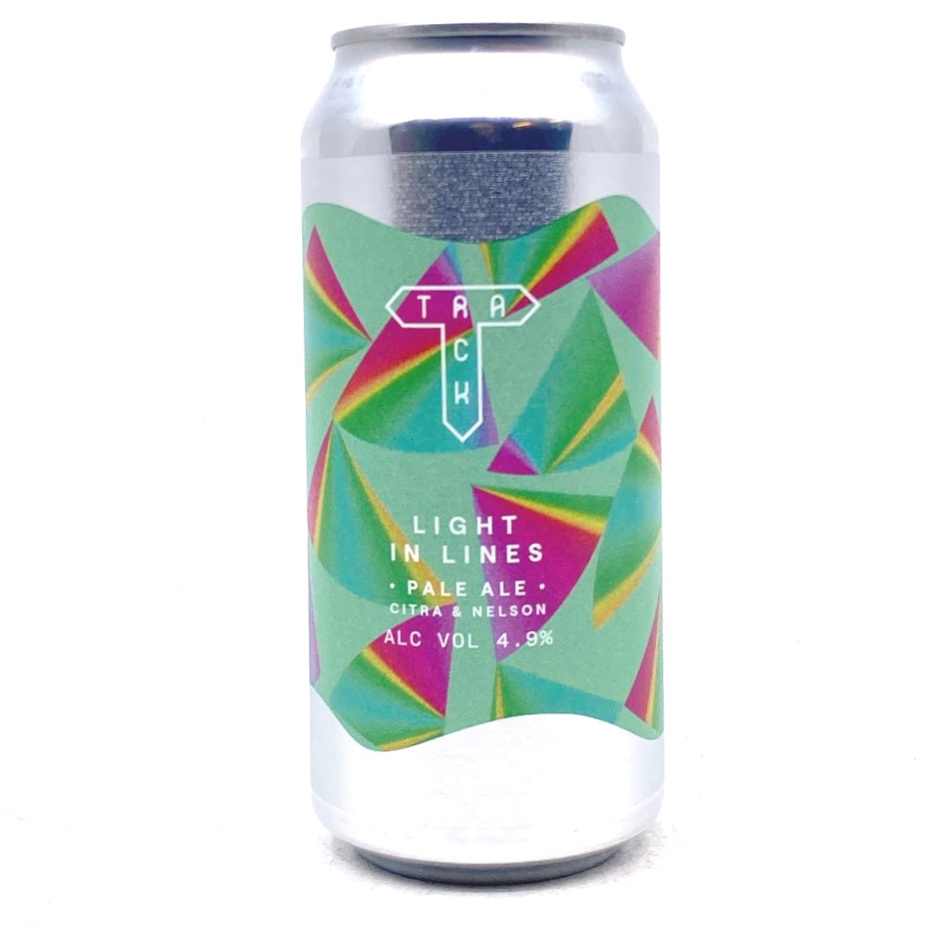 Track Light In Lines Pale Ale 4.9% (440ml can)-Hop Burns & Black