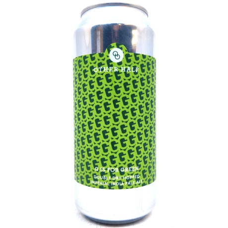 Other Half G Is For Green Double IPA 8.5% (473ml can)-Hop Burns & Black