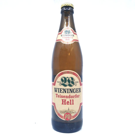 Wieninger Teisendorfer Hell 5.2% (500ml)-Hop Burns & Black