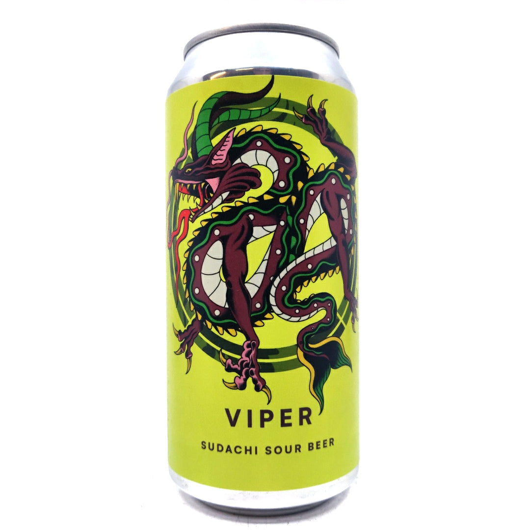 Otherworld Viper Sudachi Sour 4.2% (440ml can)-Hop Burns & Black