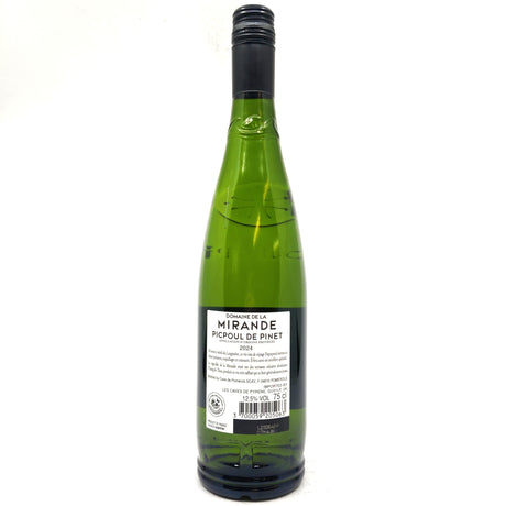 Chateau de la Mirande Picpoul de Pinet 2024 12.5% (750ml)-Hop Burns & Black