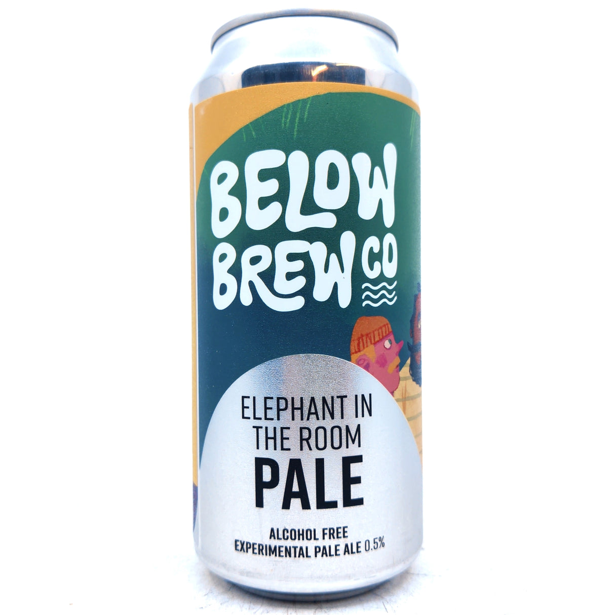 Below Brew Co Elephant In The Room Alcohol Free Pale Ale 0.5% (440ml can)-Hop Burns & Black
