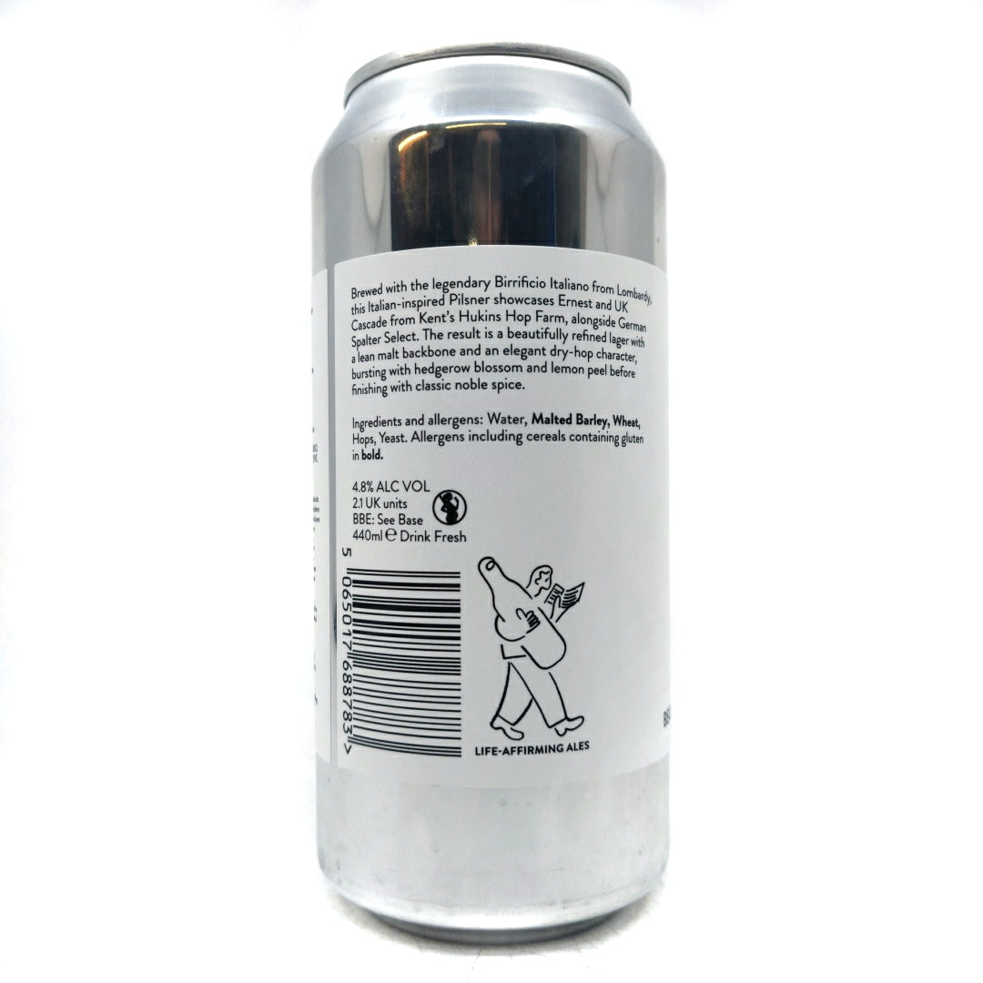 Beak x Birrificio Italiano Becco Anglo Italian Pils 4.8% (440ml can)-Hop Burns & Black