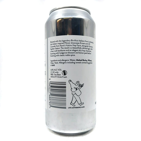 Beak x Birrificio Italiano Becco Anglo Italian Pils 4.8% (440ml can)-Hop Burns & Black