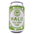 Black Isle Halo Low Alc Organic Lager 0.3% (330ml can)-Hop Burns & Black