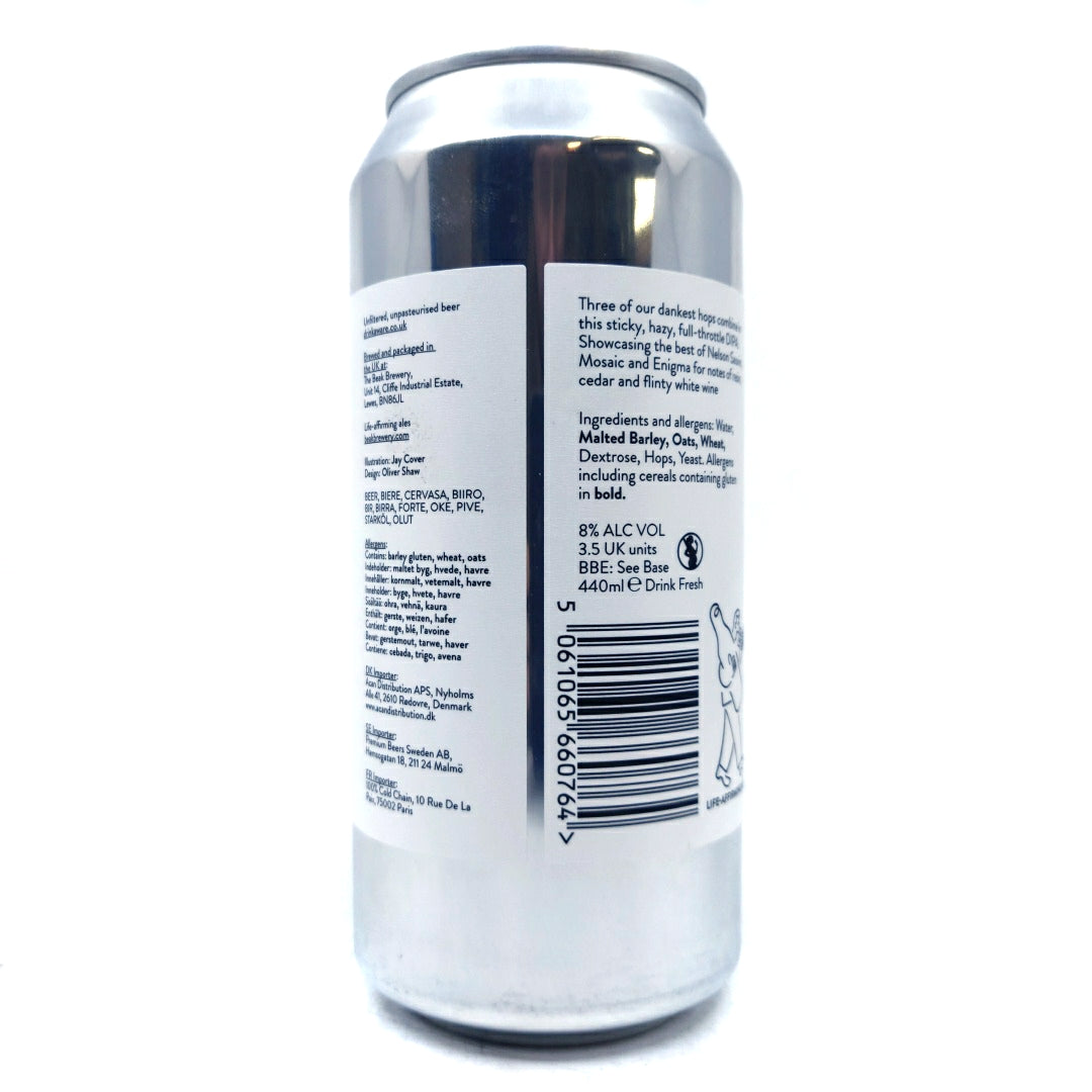 Beak Brewery Canna Double IPA 8% (440ml can)-Hop Burns & Black