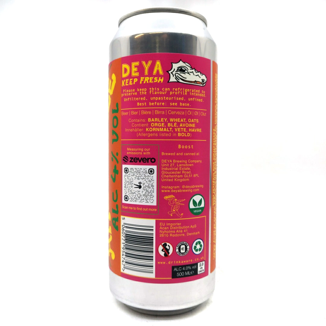 DEYA Boost Pale Ale 4% (500ml can)-Hop Burns & Black