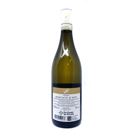 Ca D’Gal Moscato d’Asti Lumine 2024 5% (750ml)-Hop Burns & Black