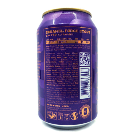 Kees Caramel Fudge Stout Salted Caramel 11.5% (330ml can)-Hop Burns & Black