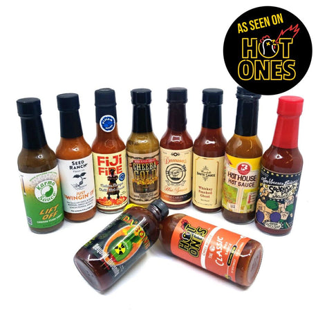 Hot Ones Mega Mix pack (10 sauces)-Hop Burns & Black