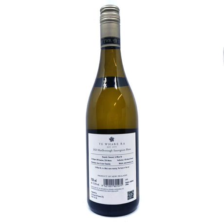 Te Whare Ra Sauvignon Blanc 2023 13.2% (750ml)-Hop Burns & Black