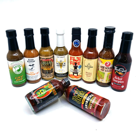 Hot Ones Mega Mix pack (10 sauces)-Hop Burns & Black