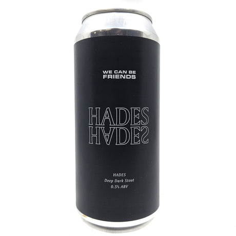 We Can Be Friends Hades Deep Dark Stout 0.5% (440ml can)-Hop Burns & Black