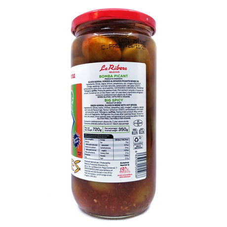 La Ribera Big Spicy Olives (720g)-Hop Burns & Black