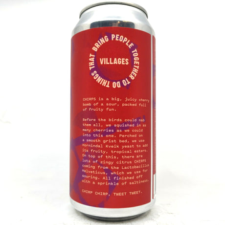 Villages Chirps Cherry Sour 5.6% (440ml can)-Hop Burns & Black