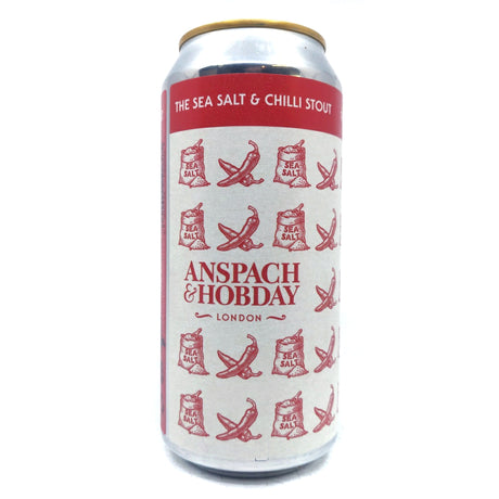 Anspach & Hobday The Sea Salt Chilli Stout 6.4% (440ml can)-Hop Burns & Black