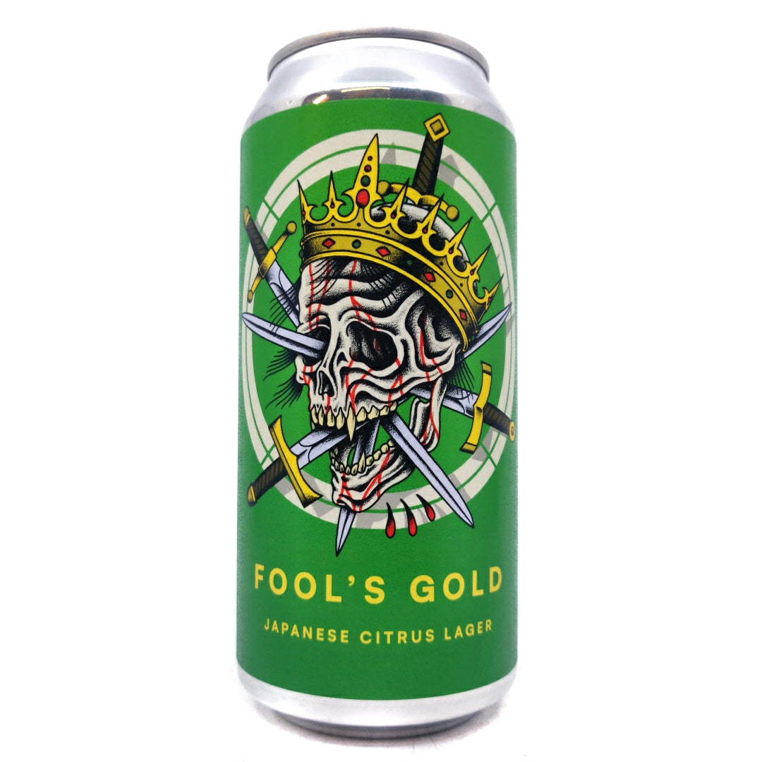 Otherworld x Two Towns Down Fool's Gold Yuzu Lager 4% (440ml can)-Hop Burns & Black