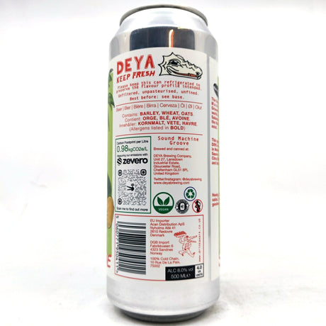 DEYA Sound Machine Groove Double IPA 8% (500ml can)-Hop Burns & Black