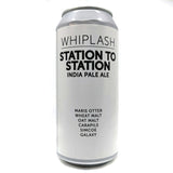 Whiplash Station to Station IPA 7.1% (440ml can)-Hop Burns & Black