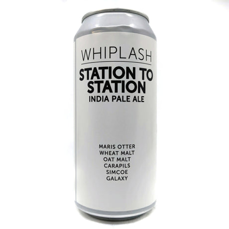 Whiplash Station to Station IPA 7.1% (440ml can)-Hop Burns & Black