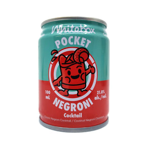 Whitebox Pocket Negroni 21.8% (100ml can)-Hop Burns & Black