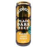 Newbarns Barrel Aged Plain Dark Beer Strong Export Stout 11% (330ml can)-Hop Burns & Black