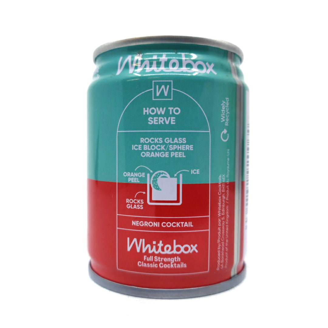 Whitebox Pocket Negroni 21.8% (100ml can)-Hop Burns & Black