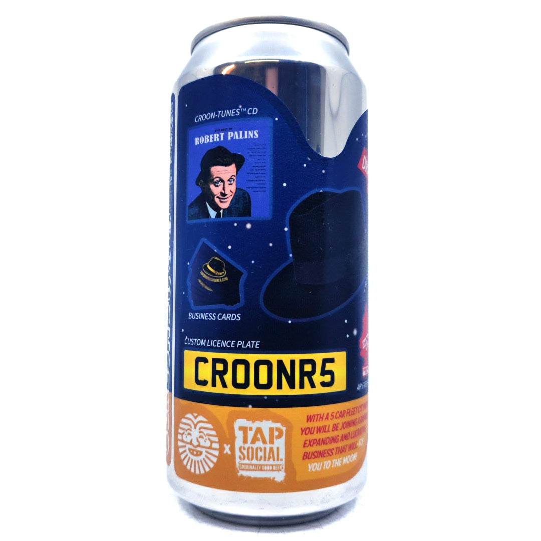 Sureshot x Tap Social The Driving Crooner Pale Ale 3.4% (440ml can)-Hop Burns & Black