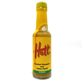 Hott Roasted Pineapple and Yellow Fatalli Hott Sauce (150ml)-Hop Burns & Black
