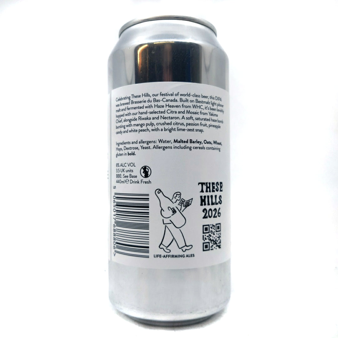 Beak x Brasserie du Bas Poutine DDH Double IPA 8% (440ml can)-Hop Burns & Black
