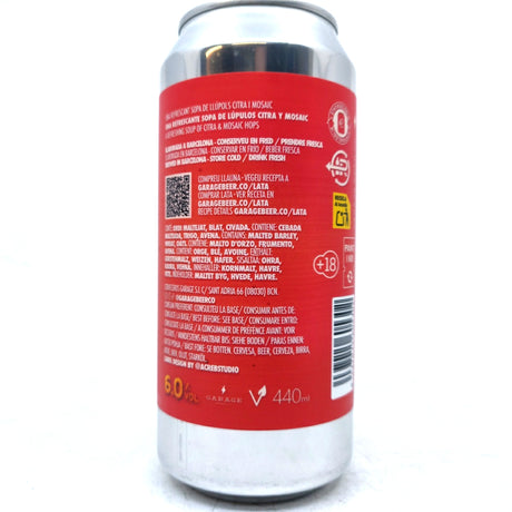 Garage Beer Co Soup IPA 6% (440ml can)-Hop Burns & Black