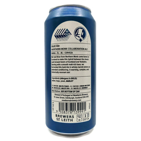 Newbarns x Northern Monk Auld Ale Scottish Stingo 5% (440ml can)-Hop Burns & Black