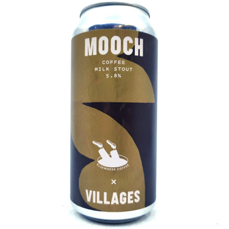 Villages x Elsewhere Coffee Mooch Coffee Milk Stout 5.8% (440ml can)-Hop Burns & Black