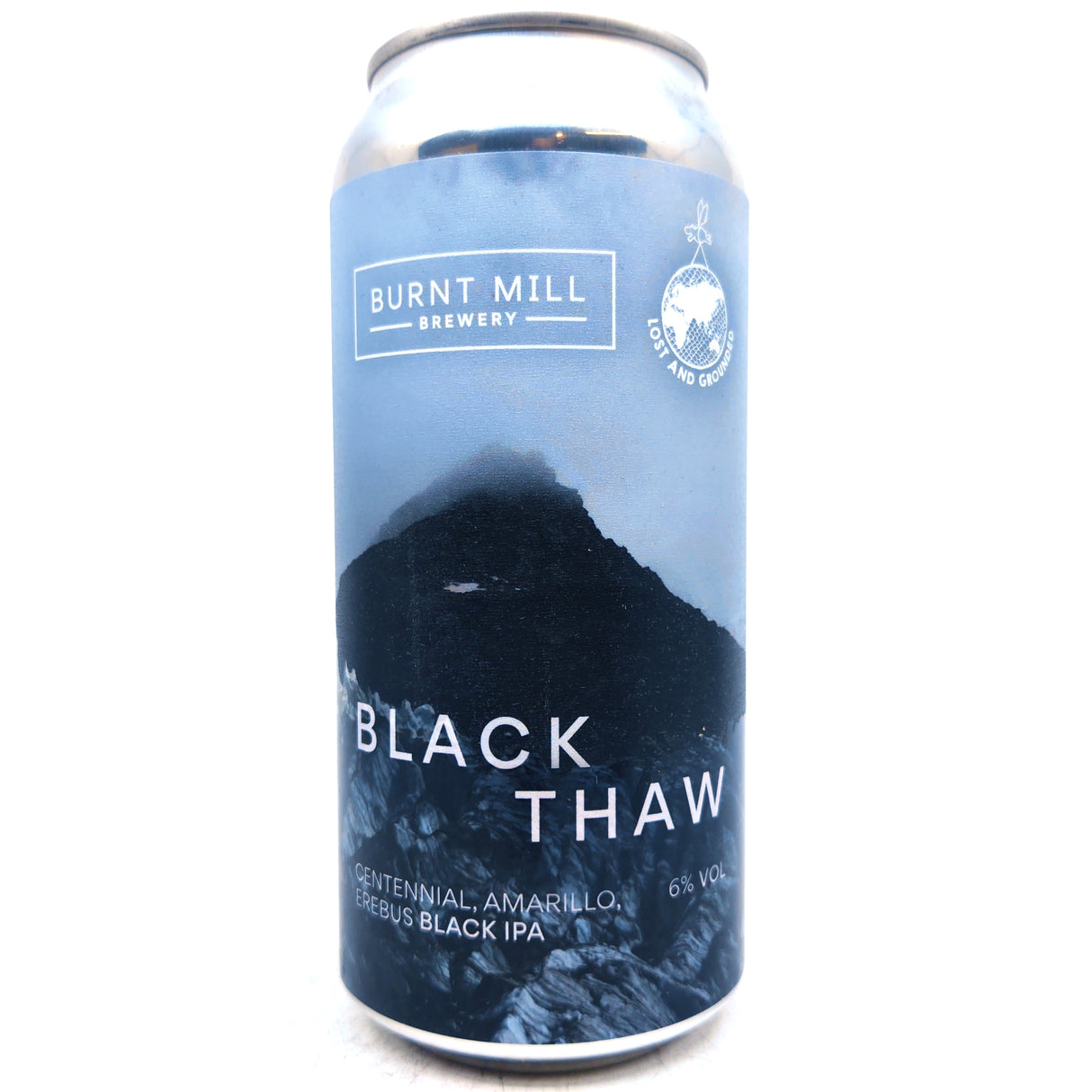 Burnt Mill x Lost and Grounded Black Thaw Black IPA 6% (440ml can)-Hop Burns & Black