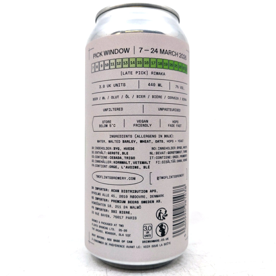 Two Flints x DEYA Late Pick Riwaka DDH Hazy IPA 7% (440ml can)