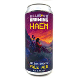 Elusive Brewing Haem Nelson Sauvin Pale Ale 3.9% (440ml can)-Hop Burns & Black